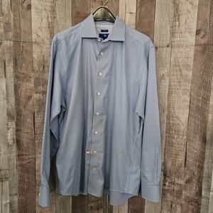 EGARA Light Blue Long Sleeve Button Down SHIRT Men's Size XL T Tall